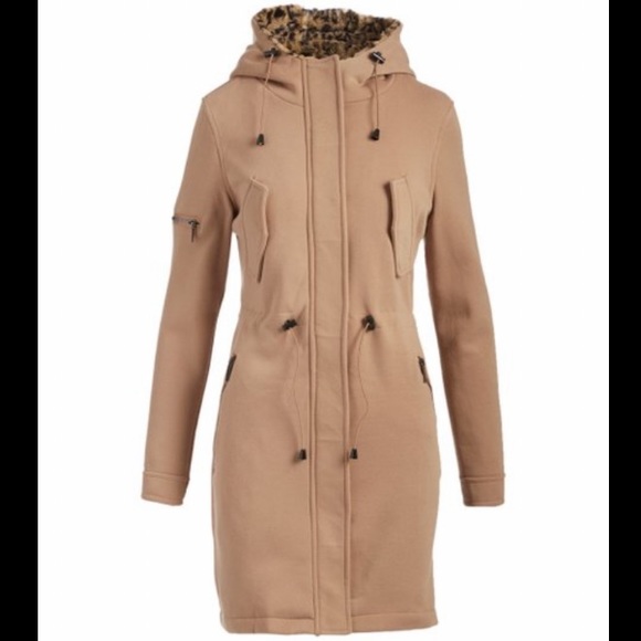 Jackets & Blazers - 🍒 5/$30 Camel Leopard Hooded Anorak